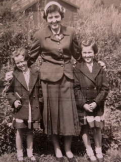 My mother, Nancy, and sister, Jeanette (right)