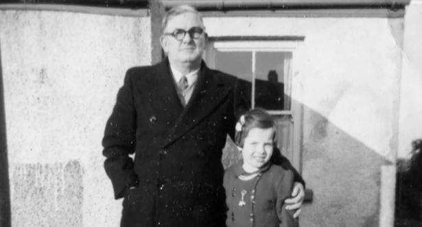 Ex miner Hubert John with his granddaughter, Rita Evans.